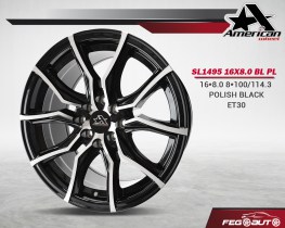 SL1495 16X8.0 BL PL